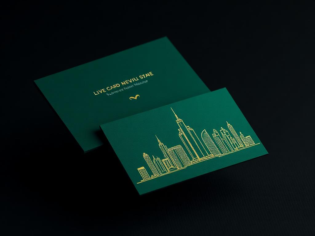 Meridian Estates &mdash; luxury business card design
