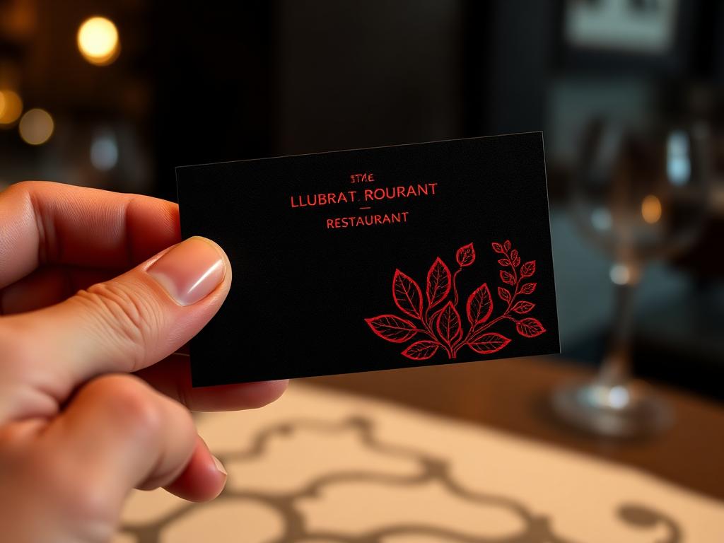 Ember Dining Room &mdash; luxury business card design